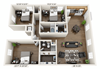 2BR 3BA 1350